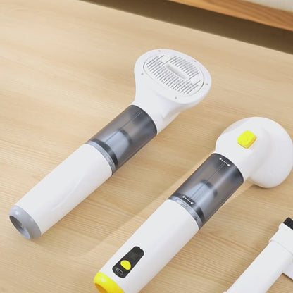 Cordless pet grooming vacuum demonstration